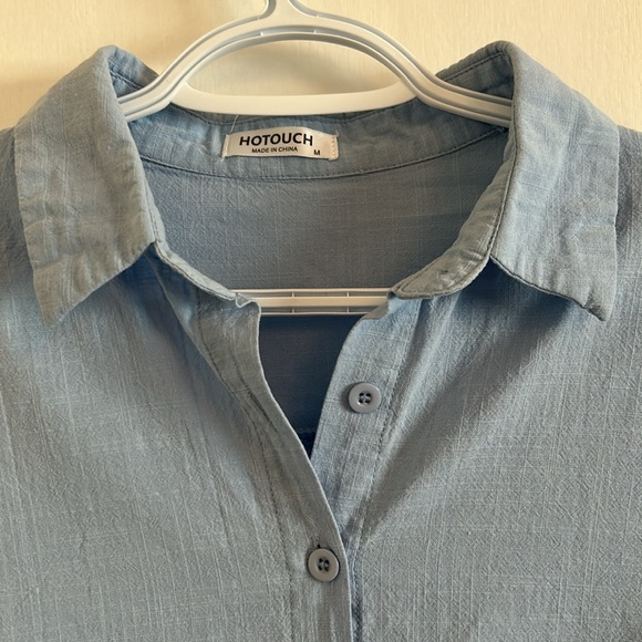 Hotouch VGUC long button down 3/4 sleeves that can be rolled with button - Picture 3 of 10